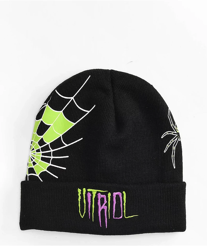 Vitriol Sludge Spider Black Beanie