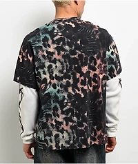 Vitriol Spawn Leopard 2fer Black & White Long Sleeve T-Shirt