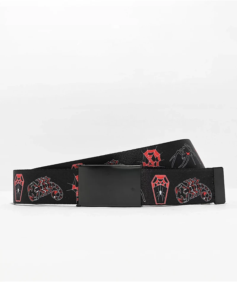 Vitriol Spun Black Web Belt