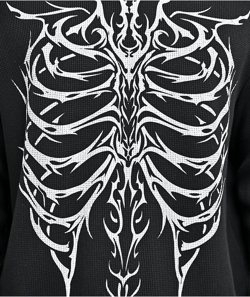 Vitriol Sternum Black Long Sleeve Thermal T-Shirt