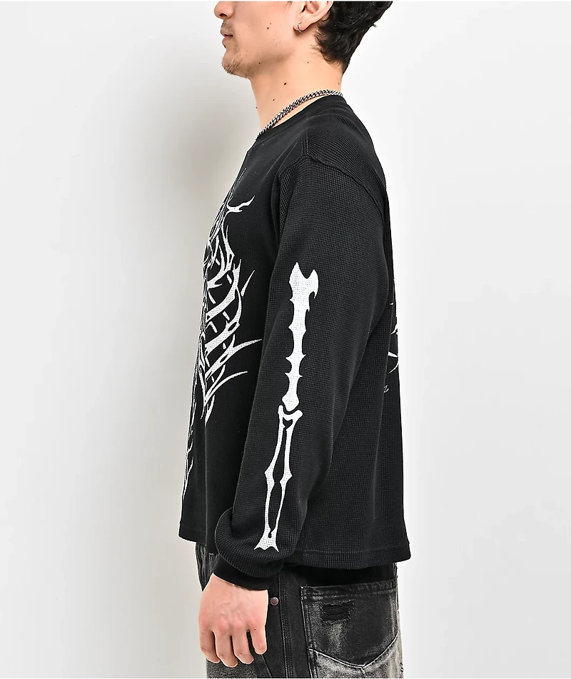 Vitriol Sternum Black Long Sleeve Thermal T-Shirt
