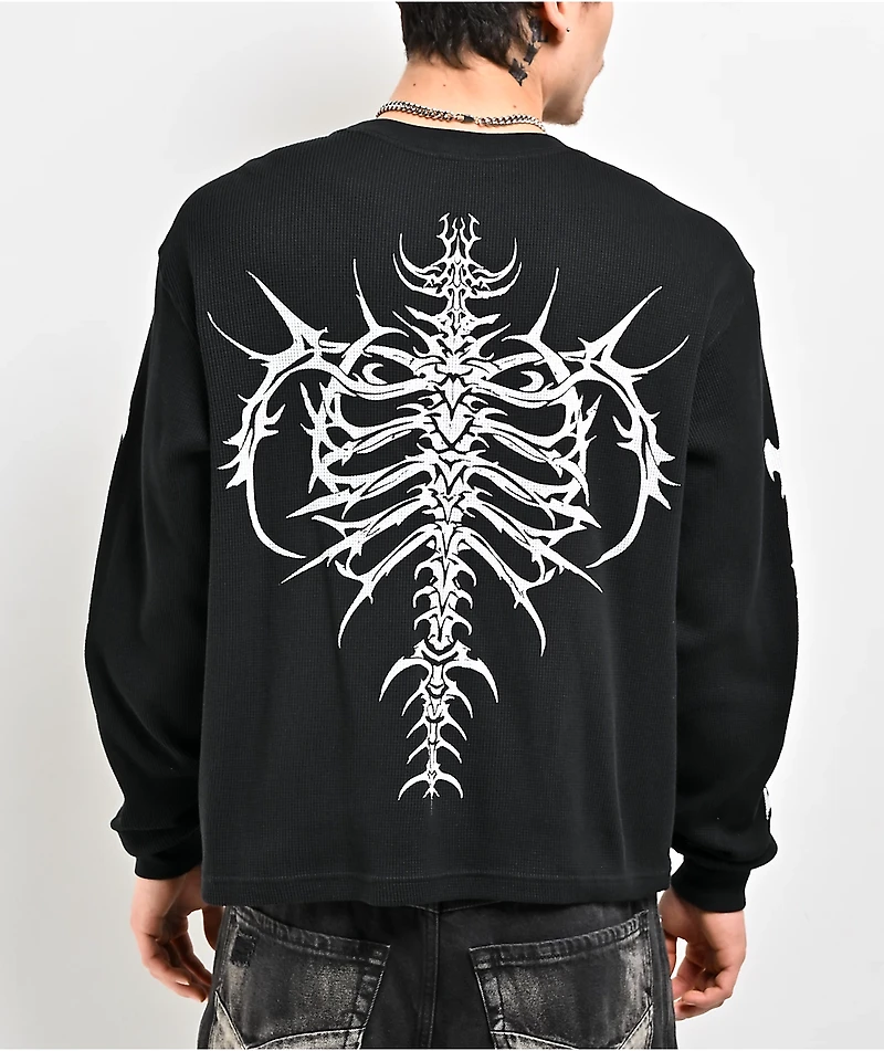 Vitriol Sternum Black Long Sleeve Thermal T-Shirt