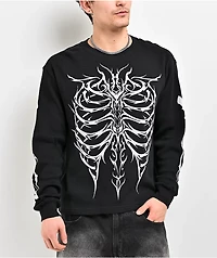 Vitriol Sternum Black Long Sleeve Thermal T-Shirt