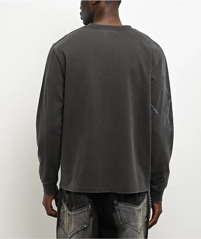 Vitriol Stone Fish Charcoal Wash Long Sleeve T-Shirt