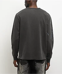 Vitriol Stone Fish Charcoal Wash Long Sleeve T-Shirt