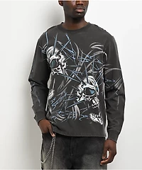 Vitriol Stone Fish Charcoal Wash Long Sleeve T-Shirt