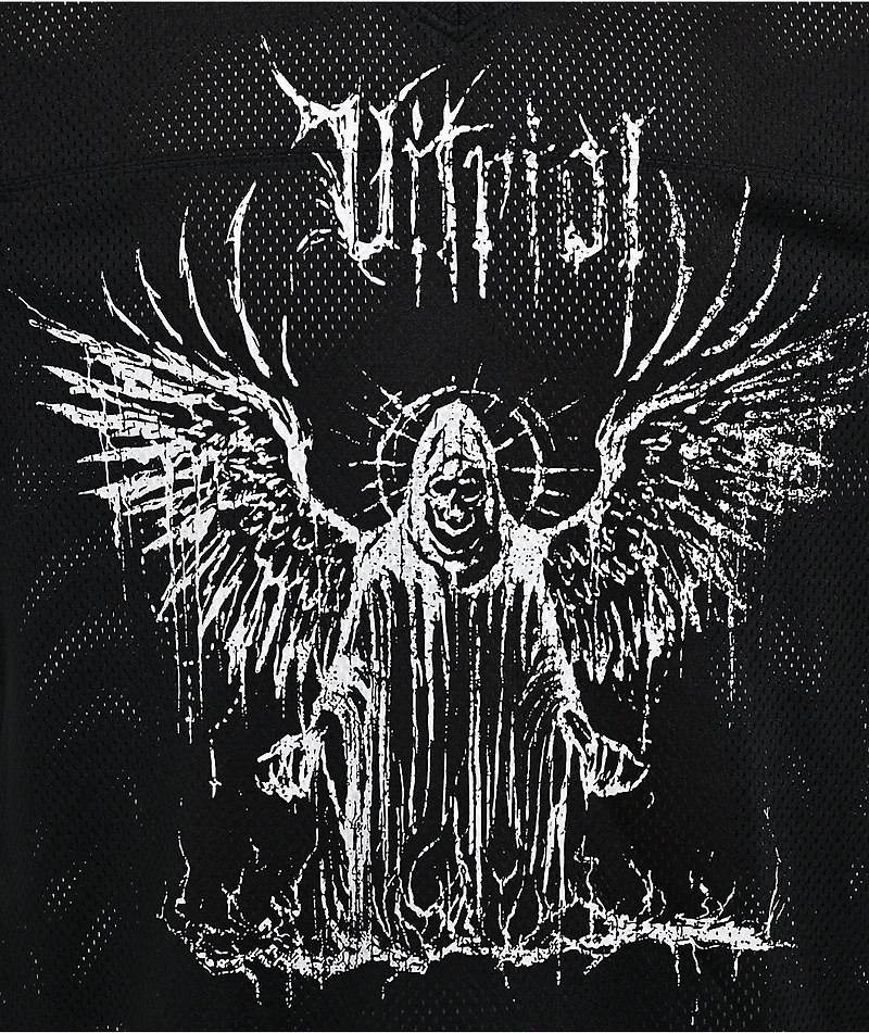 Vitriol Summoned Black Crop Football Jersey