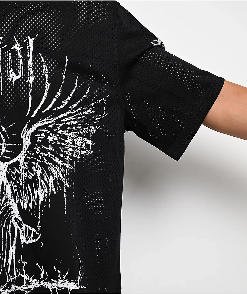 Vitriol Summoned Black Crop Football Jersey