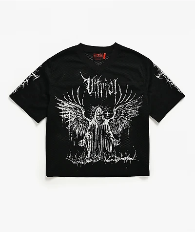 Vitriol Summoned Black Crop Football Jersey