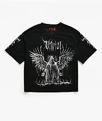 Vitriol Summoned Black Crop Football Jersey