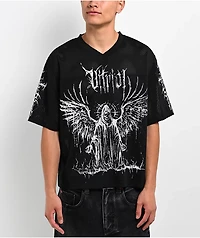 Vitriol Summoned Black Crop Football Jersey