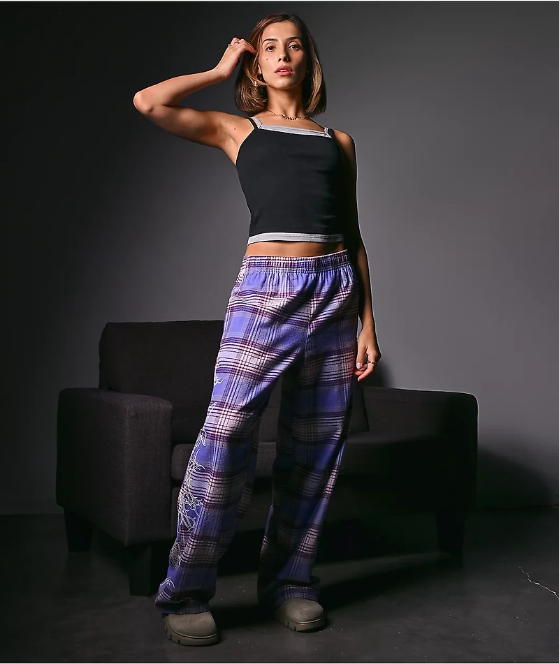 Vitriol Summoned Light Purple Plaid Lounge Pants