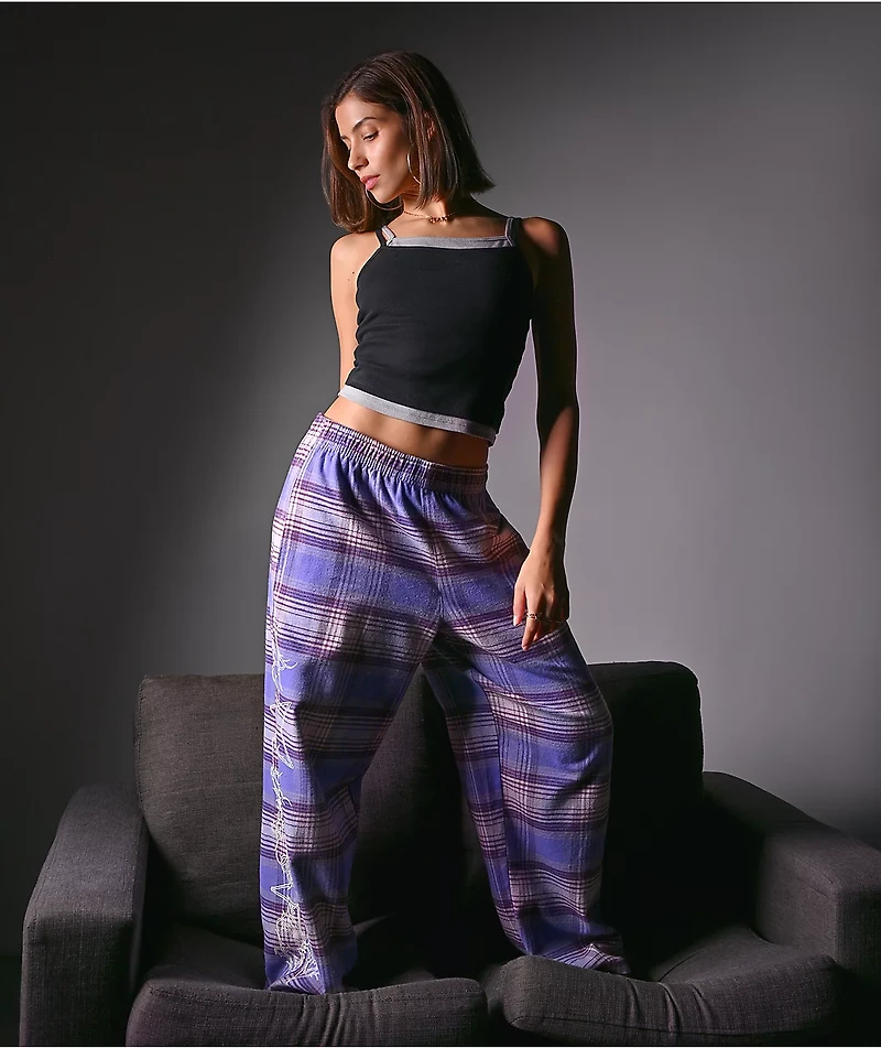 Vitriol Summoned Light Purple Plaid Lounge Pants