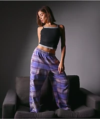 Vitriol Summoned Light Purple Plaid Lounge Pants