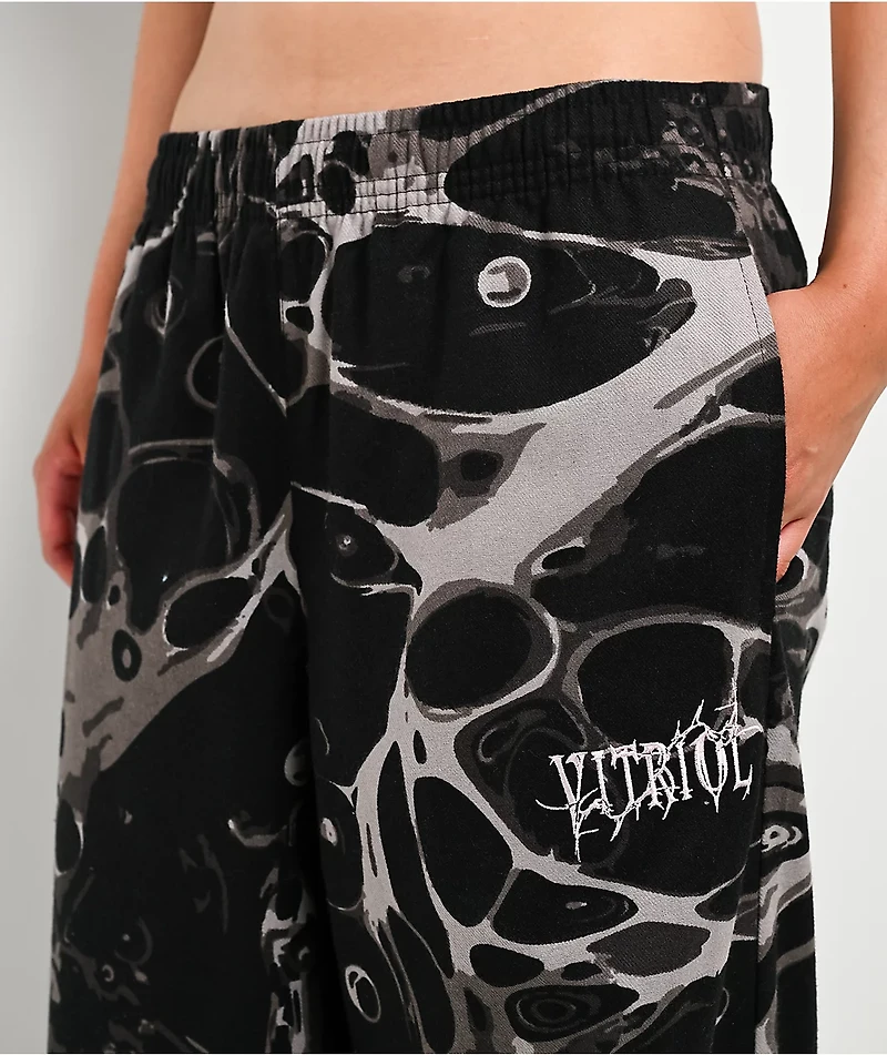 Vitriol Summoned Marble Black Lounge Pants