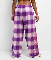 Vitriol Summoned Purple Plaid Lounge Pants