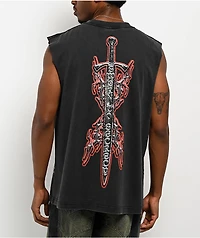 Vitriol Sworn Black Wash Tank Top