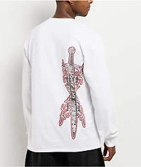 Vitriol Sworn White Long Sleeve T-Shirt