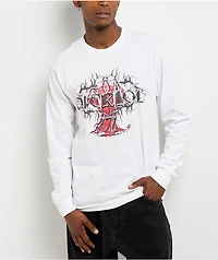 Vitriol Sworn White Long Sleeve T-Shirt