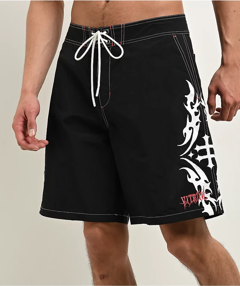 Vitriol Tattoo Black Board Shorts