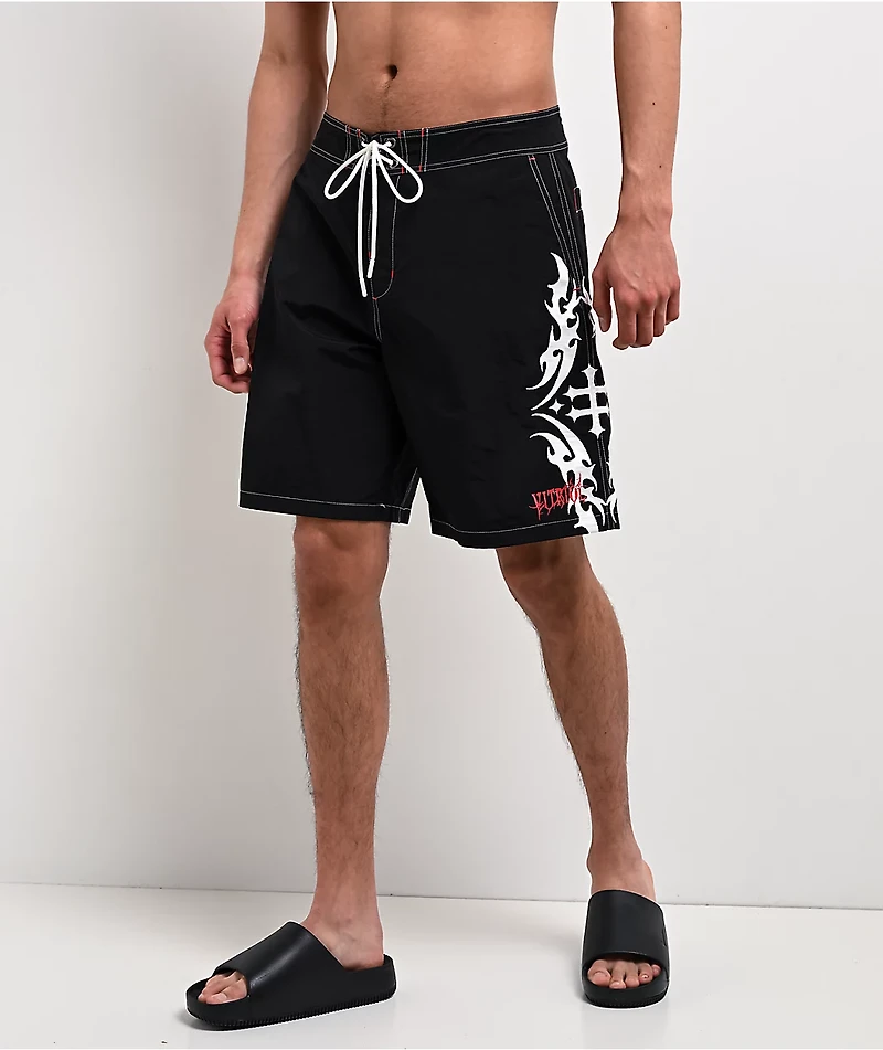 Vitriol Tattoo Black Board Shorts