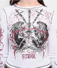 Vitriol Theo White Thermal Long Sleeve T-Shirt