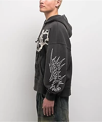 Vitriol Thunder Black Wash Boxy Hoodie