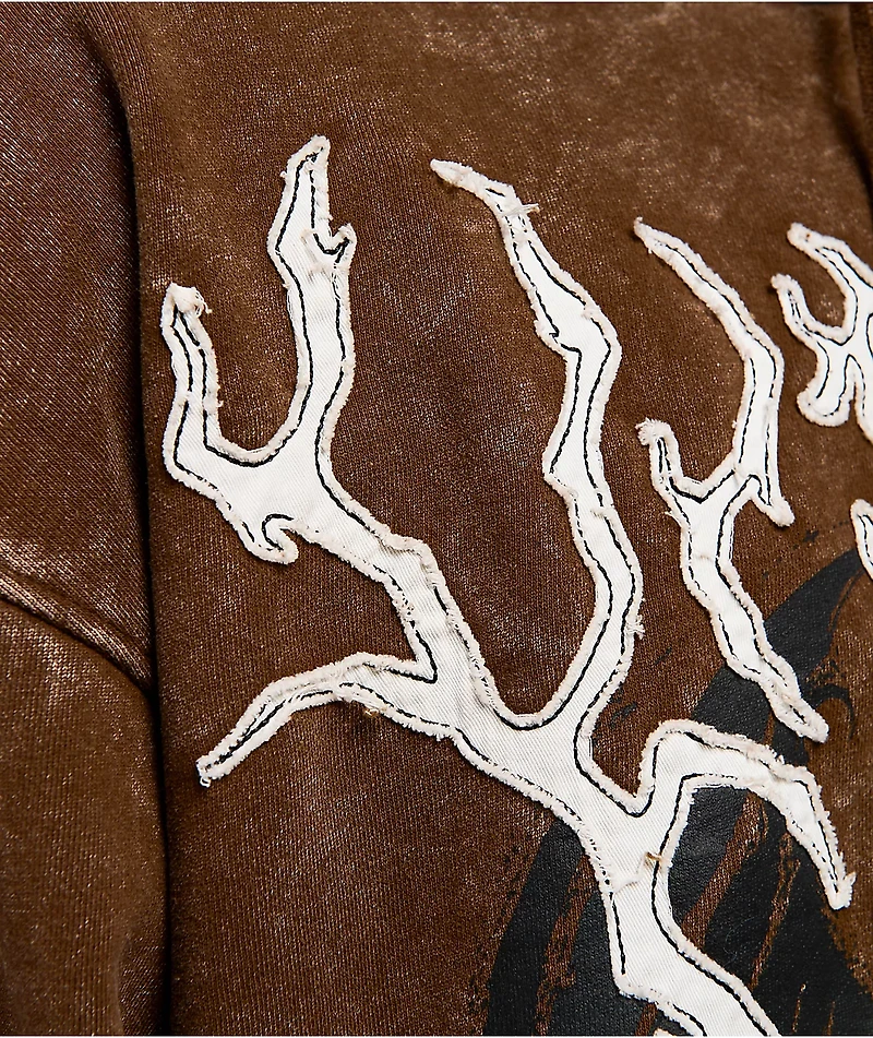 Vitriol Thunder Brown Wash Hoodie