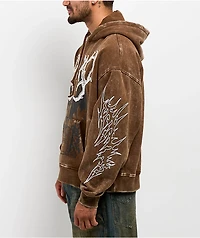 Vitriol Thunder Brown Wash Hoodie
