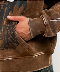Vitriol Thunder Brown Wash Hoodie