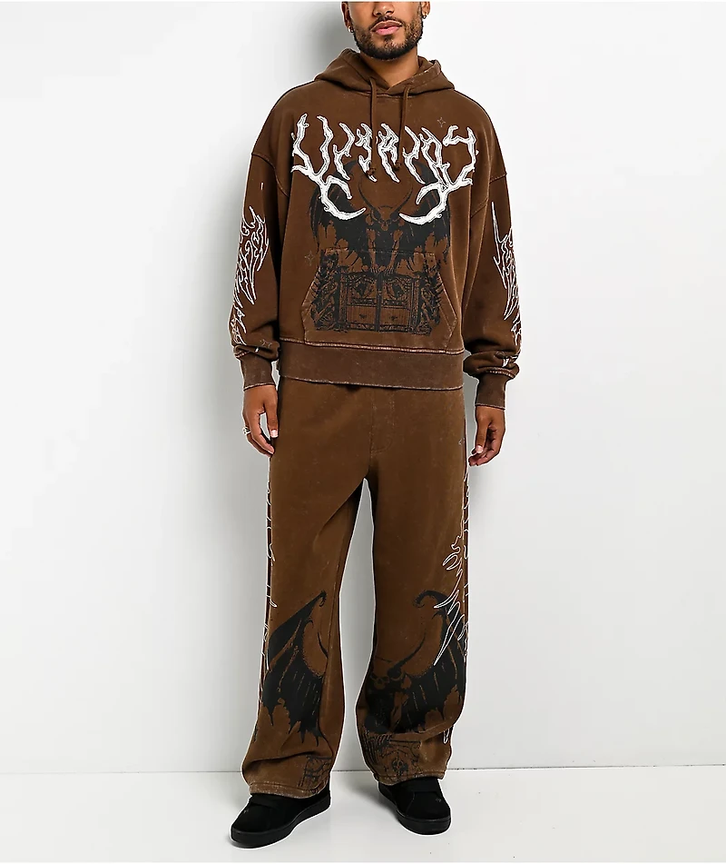 Vitriol Thunder Brown Wash Hoodie