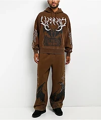 Vitriol Thunder Brown Wash Hoodie