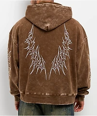 Vitriol Thunder Brown Wash Hoodie