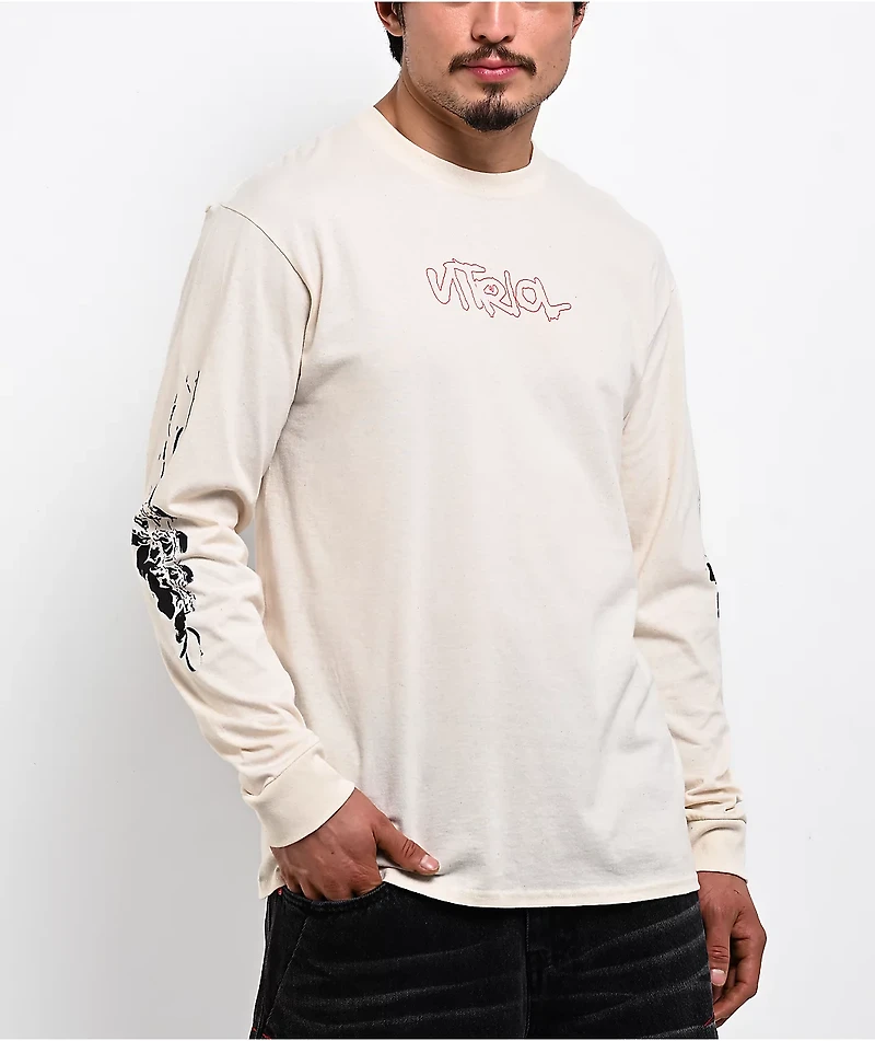 Vitriol Undisclosed Natural Long Sleeve T-Shirt