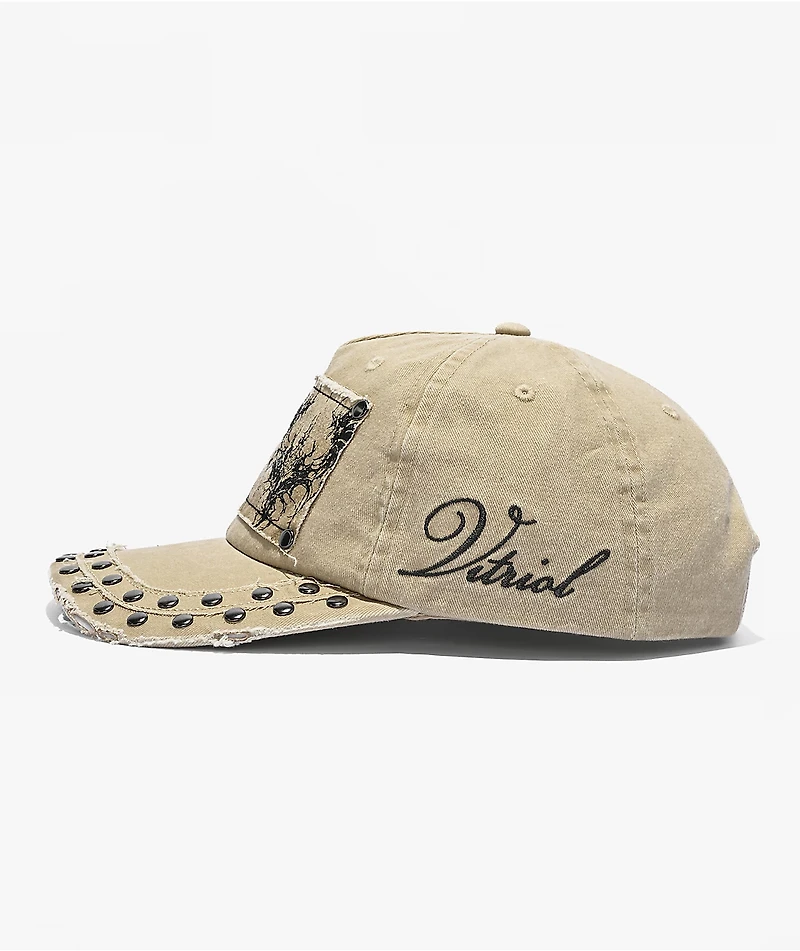 Vitriol Unearthed Distressed Khaki Snapback Hat