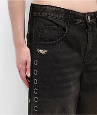 Vitriol Verona Love Dagger Sacred Black Wash Jeans