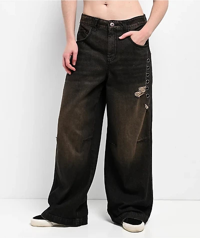 Vitriol Verona Love Dagger Sacred Black Wash Jeans