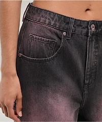 Vitriol Verona Pink Wash Wide Leg Jeans