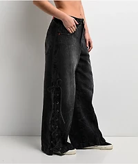 Vitriol Verona Tie Me Knot Black Wash Jeans
