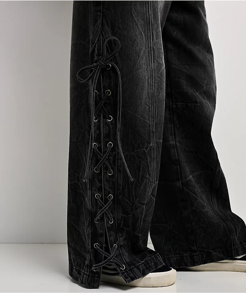 Vitriol Verona Tie Me Knot Black Wash Jeans