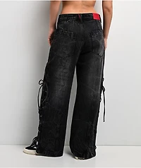 Vitriol Verona Tie Me Knot Black Wash Jeans
