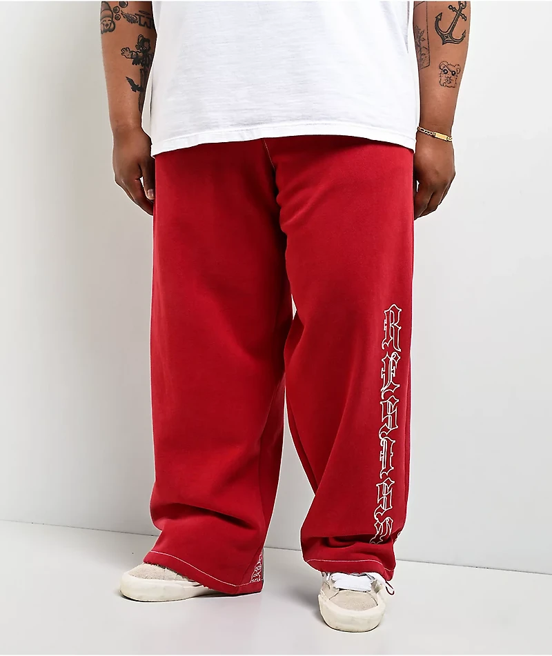 Vitriol Void Arches Red Sweatpants