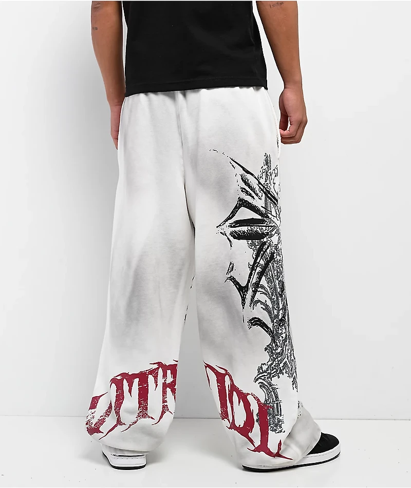 Vitriol Void Ashes White Sweatpants
