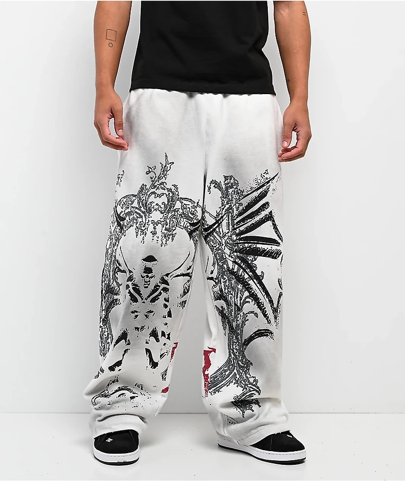 Vitriol Void Ashes White Sweatpants