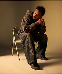 Vitriol Void Bite Blue Wash Ultra Wide Leg Jeans