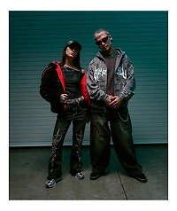 Vitriol Void Cryptic Black Wash Ultra Wide Denim Jeans