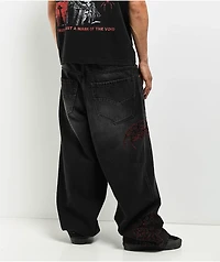 Vitriol Void Cryptic Ultra Wide Black Wash Denim Jeans