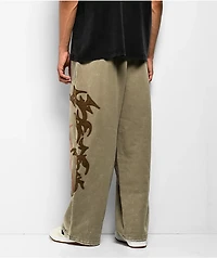 Vitriol Void Shroud Beige Fleece Sweatpants