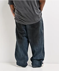 Vitriol Void Spill Blue Wash Ultra Wide Leg Jeans