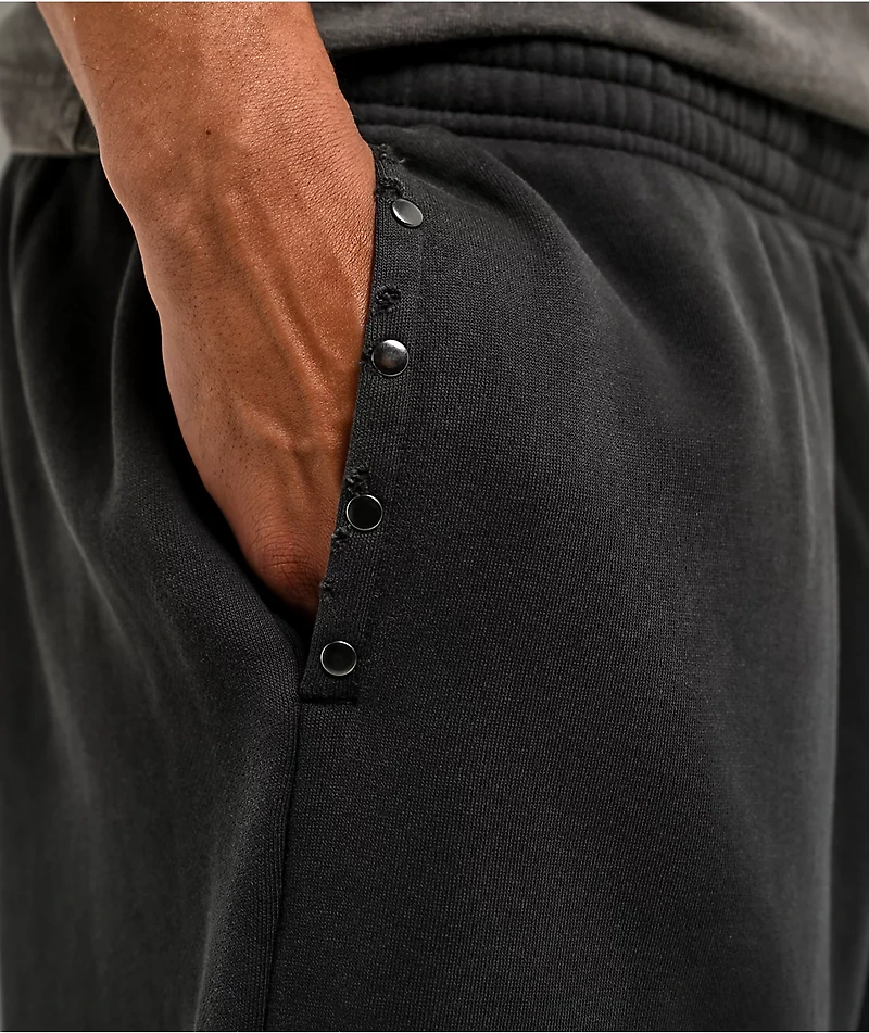 Vitriol Void Stud Black Wash Baggy Sweatpants